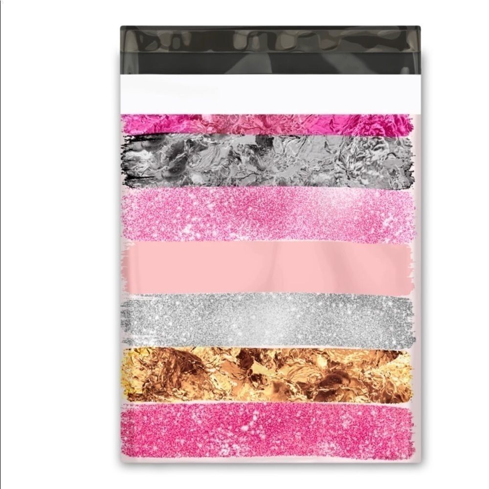Poly Mailers MIX Pink Striped 6x9 10x13 35pcs 35st